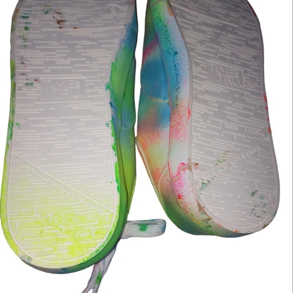 Homemade Custom Hippie Tie Dye Sprayed memory foam time n tru size 9 women'sshoe - Picture 5 of 6
